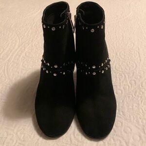 Sam Edelman Chandler Black Studded Leather Booties